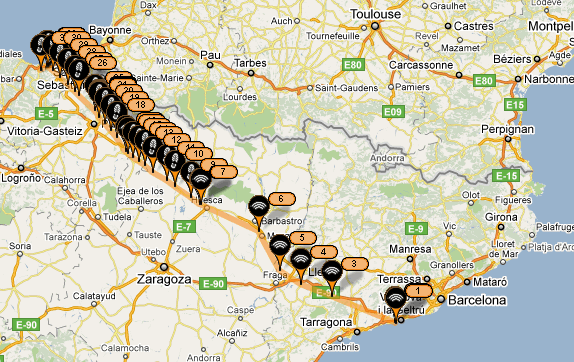 Ruta paramotor mediterraneo cantábrico Armand Rubiella